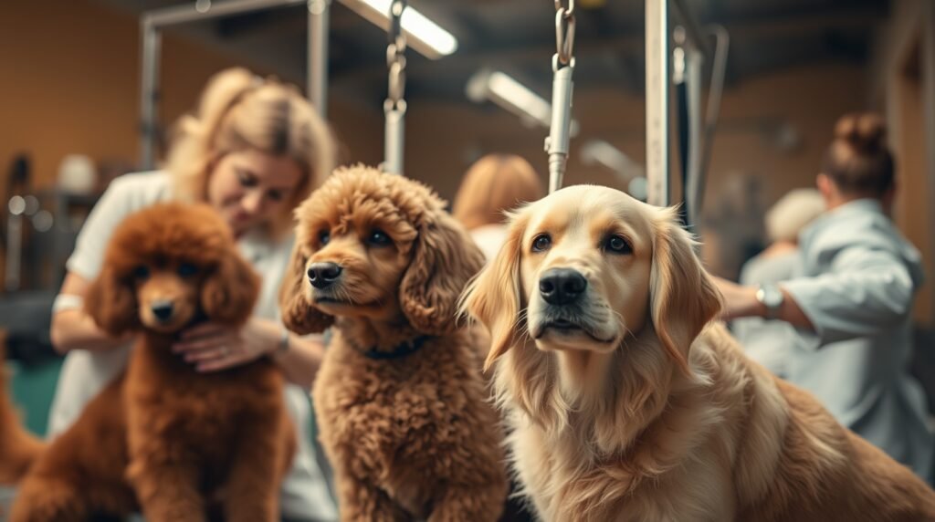 Low-angle shot, a Grooming Academy Excellence Best Dog Grooming Schools